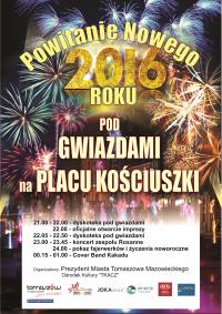 Sylwester na pl. Kościuszki i Koncert Noworoczny – tak powitamy 2016 rok!